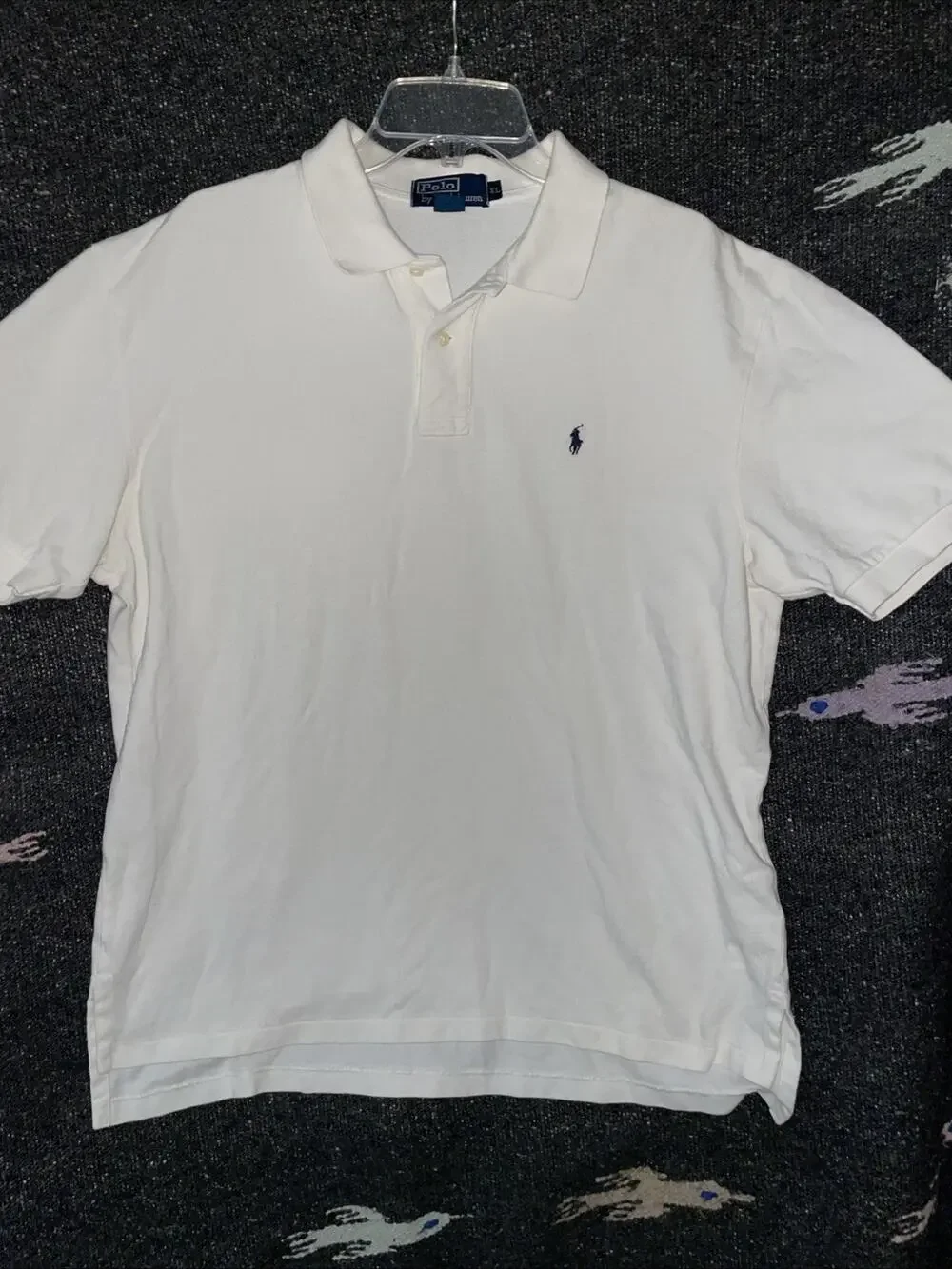 Polo Ralph Lauren Shirt Men's XL White Made In Northern Mariana Islands USA 90s